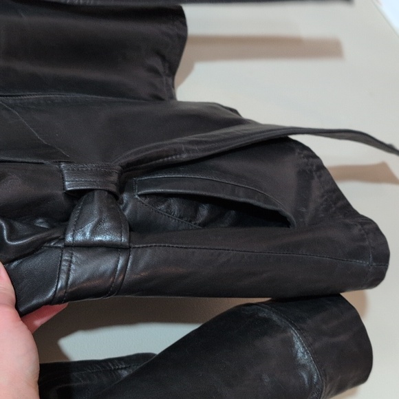 Kenneth Cole black leather jacket - Picture 3 of 12